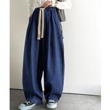 《JaVaジャバコラボ》365日、着回し無限!ウエストドロスト付きコクーンデニム… | Classical Elf | 詳細画像13