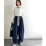 《JaVaジャバコラボ》365日、着回し無限!ウエストドロスト付きコクーンデニム… | Classical Elf | 詳細画像14