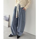 《JaVaジャバコラボ》365日、着回し無限!ウエストドロスト付きコクーンデニム… | Classical Elf | 詳細画像22