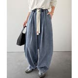 《JaVaジャバコラボ》365日、着回し無限!ウエストドロスト付きコクーンデニム… | Classical Elf | 詳細画像24