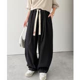 《JaVaジャバコラボ》365日、着回し無限!ウエストドロスト付きコクーンデニム… | Classical Elf | 詳細画像3