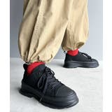 オールブラック | 《JaVaジャバ 別注》Campus Style 厚底スニーカー | Classical Elf