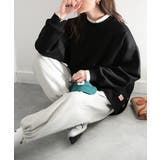 艶めく大人のスウェット。ダンボールニットサイドスリットプルオーバー | Classical Elf  | 詳細画像3 