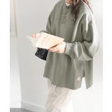 艶めく大人のスウェット。ダンボールニットサイドスリットプルオーバー | Classical Elf  | 詳細画像7 