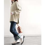 艶めく大人のスウェット。ダンボールニットサイドスリットプルオーバー | Classical Elf  | 詳細画像12 