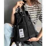 ブラック | 《JaVa ジャバコラボ》毎日の相棒バッグ！メッシュ使い巾着２WAYリュック | Classical Elf 