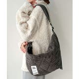 暖かみのある生地が魅力。スウェードライクキルティングビッグラウンドショルダーバッ… | Classical Elf  | 詳細画像3 