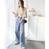 一味違う、配色×フリンジデザイン。サイドフリンジワイドデニム | Classical Elf | 詳細画像28