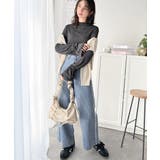 一味違う、配色×フリンジデザイン。サイドフリンジワイドデニム | Classical Elf | 詳細画像29