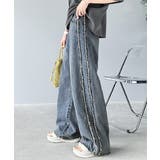 一味違う、配色×フリンジデザイン。サイドフリンジワイドデニム | Classical Elf | 詳細画像33