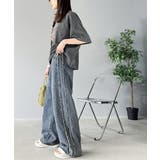 一味違う、配色×フリンジデザイン。サイドフリンジワイドデニム | Classical Elf | 詳細画像34