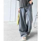 一味違う、配色×フリンジデザイン。サイドフリンジワイドデニム | Classical Elf | 詳細画像35