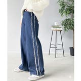 一味違う、配色×フリンジデザイン。サイドフリンジワイドデニム | Classical Elf | 詳細画像36