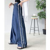 一味違う、配色×フリンジデザイン。サイドフリンジワイドデニム | Classical Elf | 詳細画像39