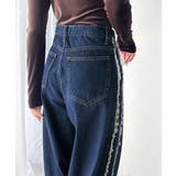 一味違う、配色×フリンジデザイン。サイドフリンジワイドデニム | Classical Elf | 詳細画像45