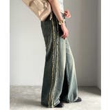 一味違う、配色×フリンジデザイン。サイドフリンジワイドデニム | Classical Elf | 詳細画像55