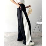 ブラック | ゆるっと穿きこなす。サイド切り替え裏使いスウェットパンツ | Classical Elf 