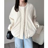 衿2WAYで旬映え。衿取り外し可能エッグライン中綿ブルゾン | Classical Elf  | 詳細画像6 