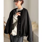 衿2WAYで旬映え。衿取り外し可能エッグライン中綿ブルゾン | Classical Elf  | 詳細画像16 