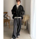 衿2WAYで旬映え。衿取り外し可能エッグライン中綿ブルゾン | Classical Elf  | 詳細画像17 