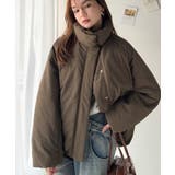 衿2WAYで旬映え。衿取り外し可能エッグライン中綿ブルゾン | Classical Elf  | 詳細画像24 