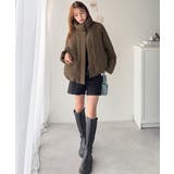 衿2WAYで旬映え。衿取り外し可能エッグライン中綿ブルゾン | Classical Elf  | 詳細画像32 