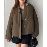 衿2WAYで旬映え。衿取り外し可能エッグライン中綿ブルゾン | Classical Elf  | 詳細画像35 