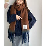 《JaVaジャバコラボ》ふんわりあったか。配色ボリュームマフラー | Classical Elf  | 詳細画像6 