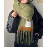 《JaVaジャバコラボ》ふんわりあったか。配色ボリュームマフラー | Classical Elf  | 詳細画像17 