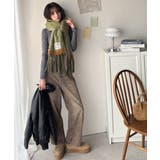 《JaVaジャバコラボ》ふんわりあったか。配色ボリュームマフラー | Classical Elf  | 詳細画像21 