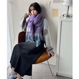 《JaVaジャバコラボ》ふんわりあったか。配色ボリュームマフラー | Classical Elf  | 詳細画像23 