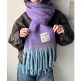 《JaVaジャバコラボ》ふんわりあったか。配色ボリュームマフラー | Classical Elf  | 詳細画像28 