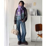 《JaVaジャバコラボ》ふんわりあったか。配色ボリュームマフラー | Classical Elf  | 詳細画像31 