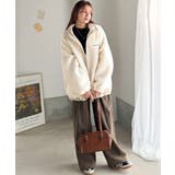 冷え知らず&洒落見えアウター。あったかボア異素材切り替えブルゾン | Classical Elf | 詳細画像6