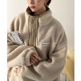 冷え知らず&洒落見えアウター。あったかボア異素材切り替えブルゾン | Classical Elf | 詳細画像21