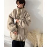 冷え知らず&洒落見えアウター。あったかボア異素材切り替えブルゾン | Classical Elf | 詳細画像22