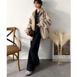 冷え知らず&洒落見えアウター。あったかボア異素材切り替えブルゾン | Classical Elf | 詳細画像28