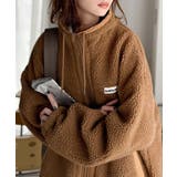 冷え知らず&洒落見えアウター。あったかボア異素材切り替えブルゾン | Classical Elf | 詳細画像30