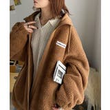 キャメル | 冷え知らず&洒落見えアウター。あったかボア異素材切り替えブルゾン | Classical Elf