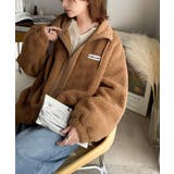 冷え知らず&洒落見えアウター。あったかボア異素材切り替えブルゾン | Classical Elf | 詳細画像38