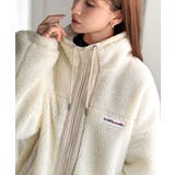 冷え知らず&洒落見えアウター。あったかボア異素材切り替えブルゾン | Classical Elf | 詳細画像1