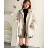 冷え知らず&洒落見えアウター。あったかボア異素材切り替えブルゾン | Classical Elf | 詳細画像3