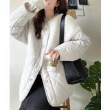 《JaVaジャバコラボ》軽くて暖かい、旬顔ボア切替♪ノーカラーひょうたんキルティ… | Classical Elf  | 詳細画像7 