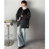 《JaVaジャバコラボ》軽くて暖かい、旬顔ボア切替♪ノーカラーひょうたんキルティ… | Classical Elf  | 詳細画像16 