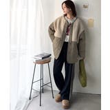 《JaVaジャバコラボ》軽くて暖かい、旬顔ボア切替♪ノーカラーひょうたんキルティ… | Classical Elf  | 詳細画像30 