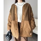 《JaVaジャバコラボ》軽くて暖かい、旬顔ボア切替♪ノーカラーひょうたんキルティ… | Classical Elf  | 詳細画像32 