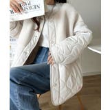 《JaVaジャバコラボ》軽くて暖かい、旬顔ボア切替♪ノーカラーひょうたんキルティ… | Classical Elf  | 詳細画像2 