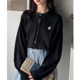 着まわし自在のベーシックデザイン。配色刺繍カーディガン | Classical Elf | 詳細画像10