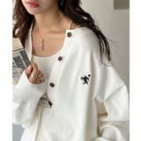 着まわし自在のベーシックデザイン。配色刺繍カーディガン | Classical Elf | 詳細画像2