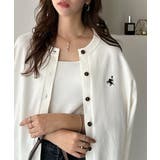 着まわし自在のベーシックデザイン。配色刺繍カーディガン | Classical Elf | 詳細画像3